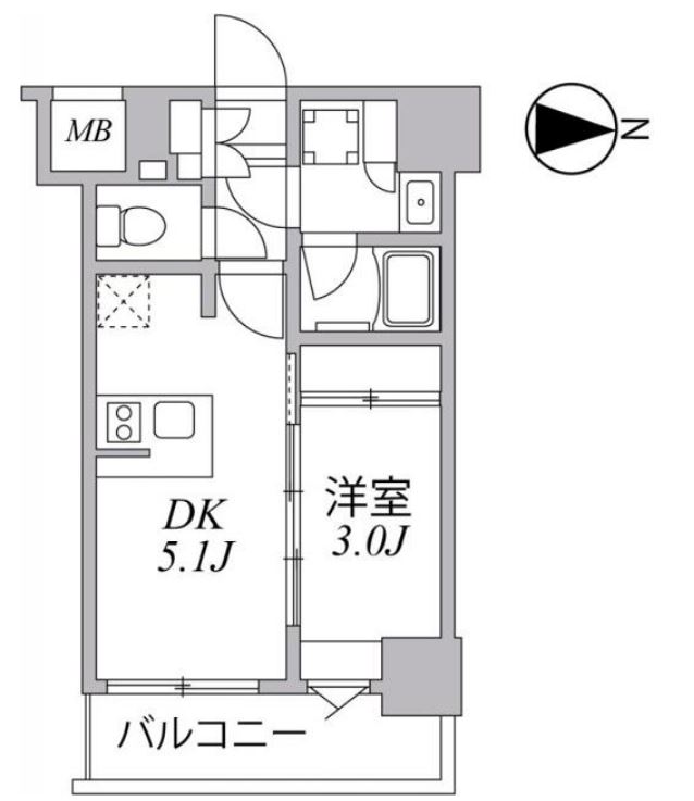 SYFORM住吉　804号室　間取り