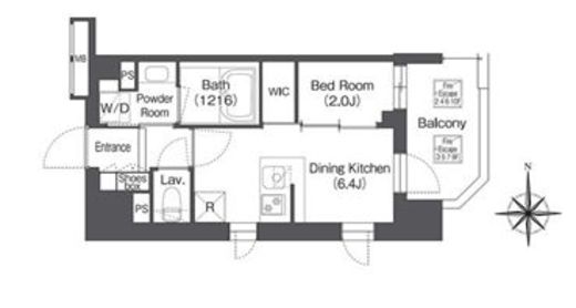 コンフォリア森下サウス　502号室　間取り