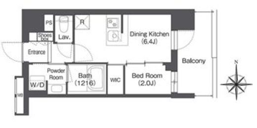 コンフォリア森下サウス　505号室　間取り