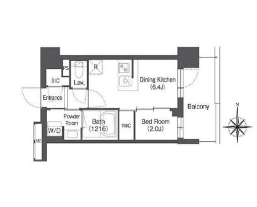コンフォリア森下サウス　607号室　間取り