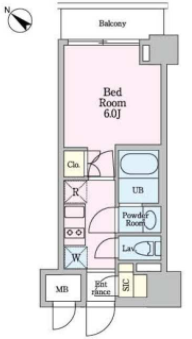 リビオメゾン戸越銀座　1307号室　間取り