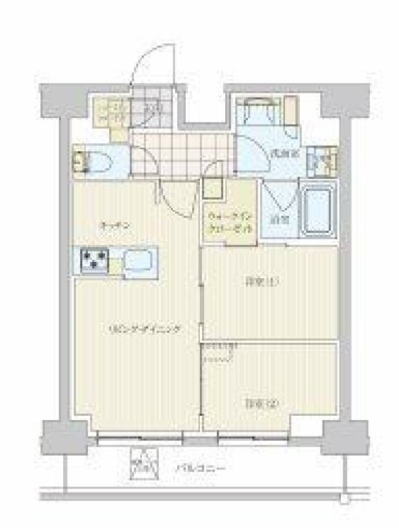 リビオメゾン戸越銀座　1505号室　間取り