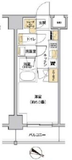 リビオメゾン戸越銀座　1108号室　間取り