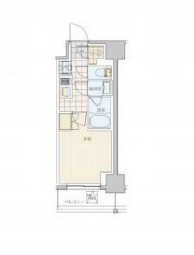リビオメゾン戸越銀座　1209号室　間取り