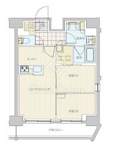 リビオメゾン戸越銀座　1504号室　間取り