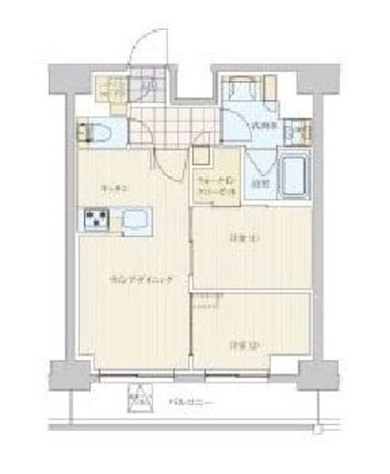 リビオメゾン戸越銀座　1505号室　間取り