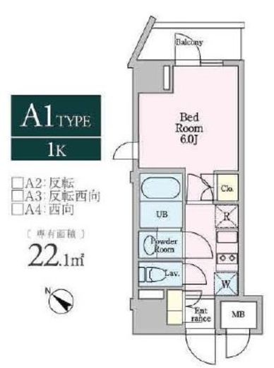 リビオメゾン戸越銀座　307号室　間取り