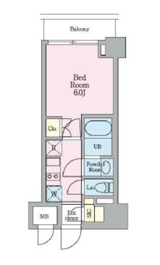 リビオメゾン戸越銀座　408号室　間取り