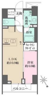 ルフォンプログレ四谷　301号室　間取り