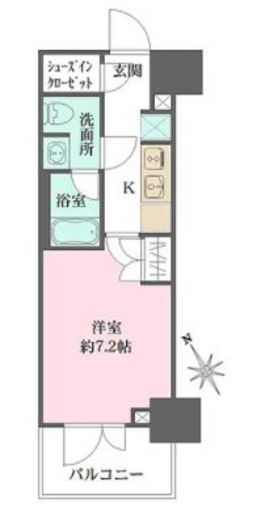 ルフォンプログレ四谷　206号室　間取り