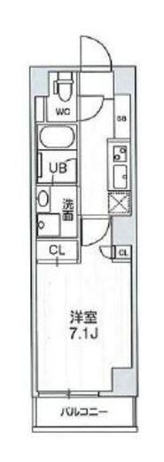 四谷坂町レジデンス　104号室　間取り