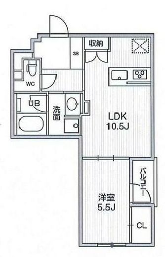四谷坂町レジデンス　202号室　間取り