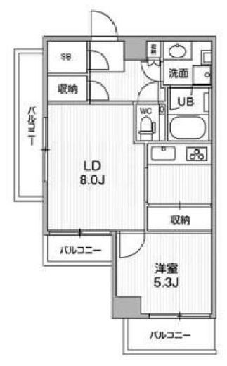 四谷坂町レジデンス　314号室　間取り