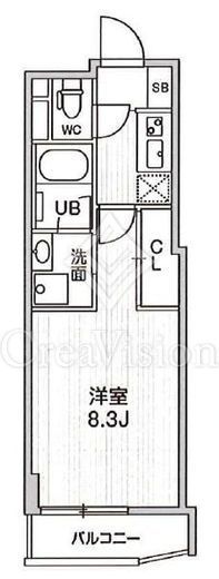 四谷坂町レジデンス　404号室　間取り