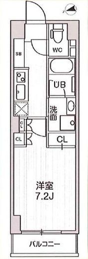 四谷坂町レジデンス　408号室　間取り