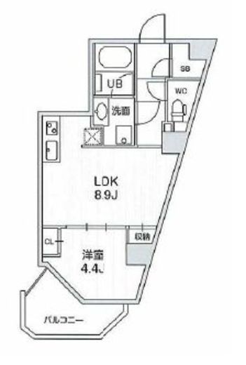 四谷坂町レジデンス　601号室　間取り