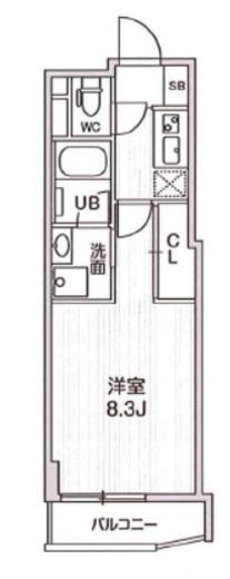 四谷坂町レジデンス　602号室　間取り
