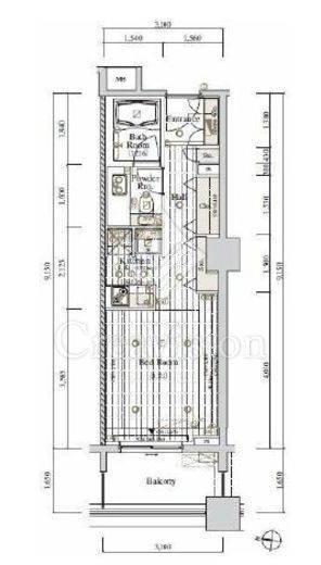 レグノ・セレーノ　104号室　間取り