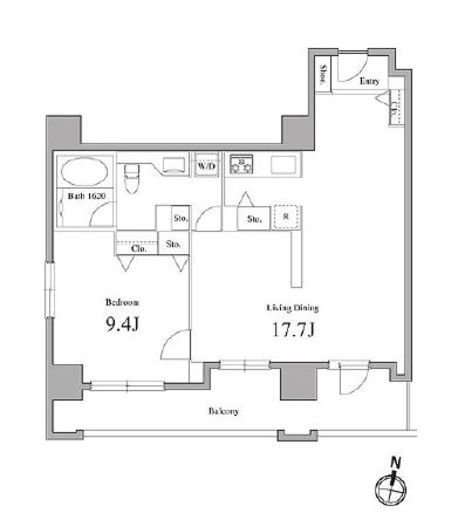 レグノ・セレーノ　1403号室　間取り