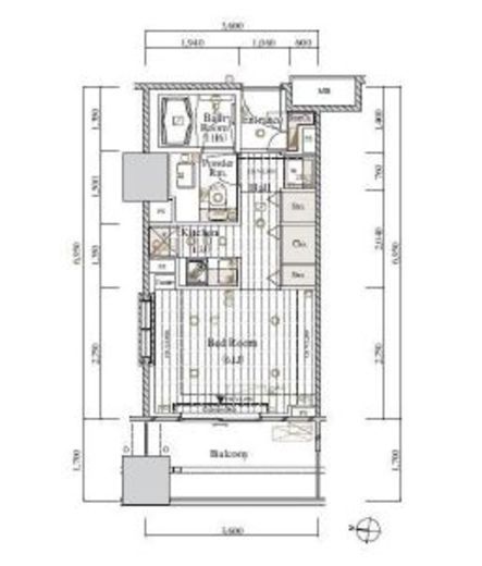 レグノ・セレーノ　209号室　間取り