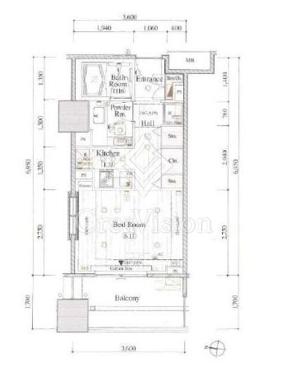 レグノ・セレーノ　309号室　間取り