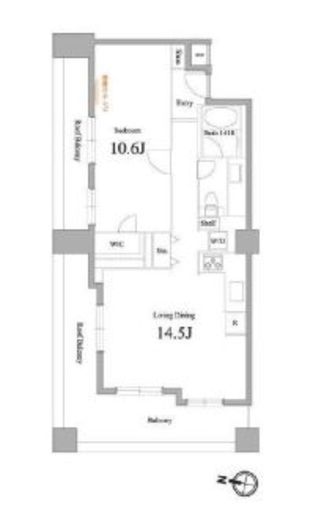 レグノ・セレーノ　421号室　間取り