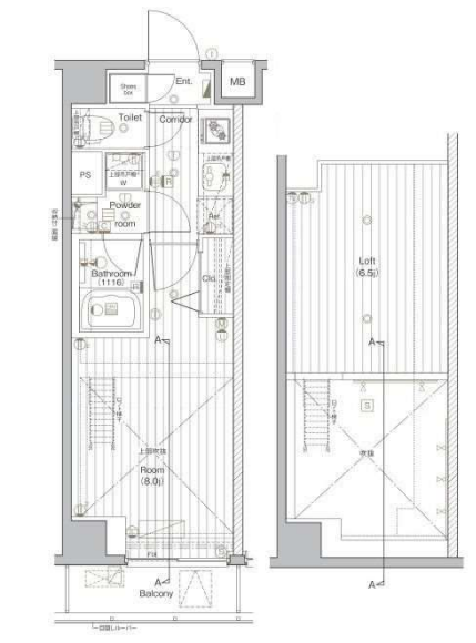 プレミアムキューブG北新宿DEUX　104号室　間取り