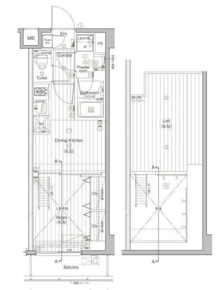 プレミアムキューブG北新宿DEUX　105号室　間取り