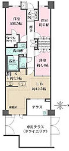 ザ・パークハウス市谷加賀町レジデンス　113号室　間取り