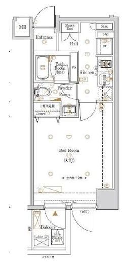 ログ銀座イースト　204号室　間取り
