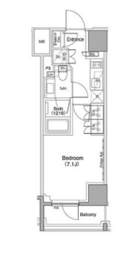 ザ・パークハビオ麻布十番　305号室　間取り