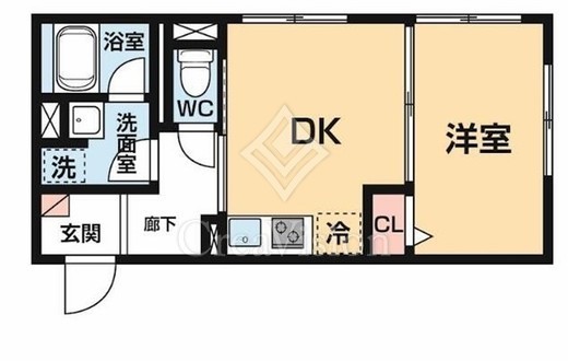 ハーモニーフラッツ神楽坂　201号室　間取り