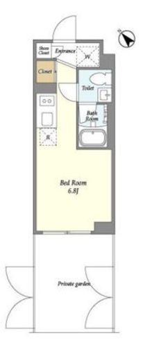 ASTILE西新宿Ⅱ (アスティーレ西新宿2)　104号室　間取り