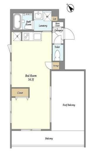 ASTILE西新宿Ⅱ (アスティーレ西新宿2)　401号室　間取り