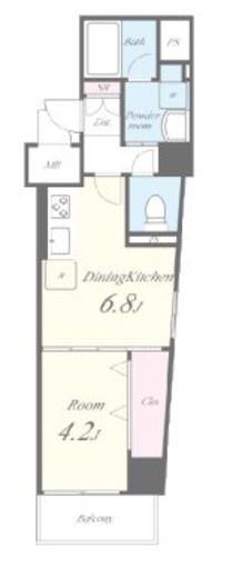 LUKICIA神楽坂 (ルキシア神楽坂)　302号室　間取り