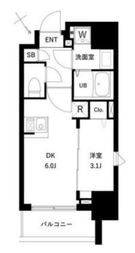 アーバンパーク住吉Ⅱ　202号室　間取り