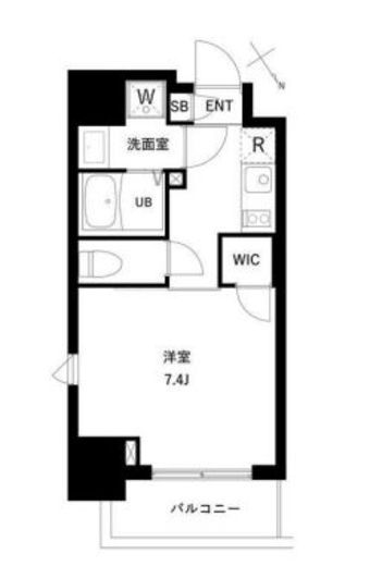 アーバンパーク住吉Ⅱ　801号室　間取り