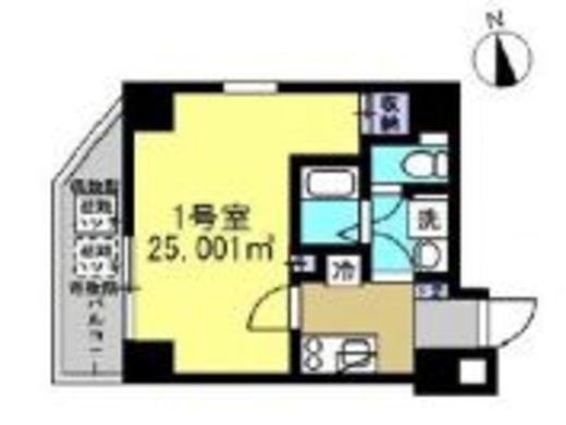 プラトリエ北新宿　601号室　間取り