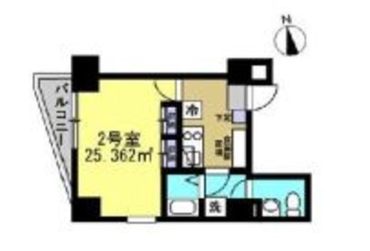 プラトリエ北新宿　802号室　間取り
