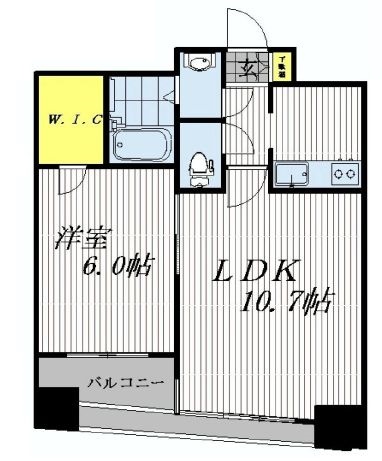 人形町デュープレックスリズ　1203号室　間取り