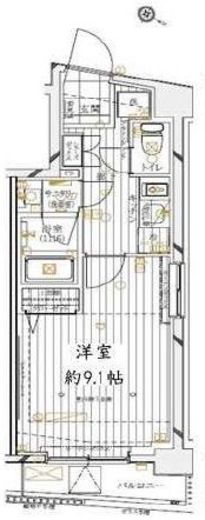 レガリス四谷　602号室　間取り