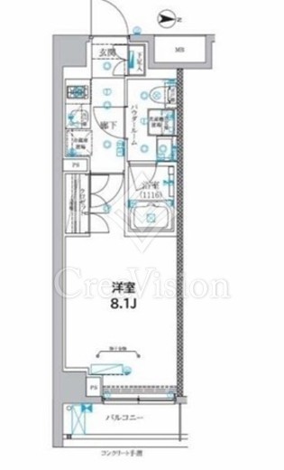 CREALpremier大島　101号室　間取り