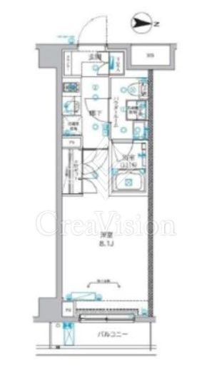 CREALpremier大島　103号室　間取り