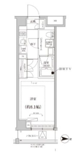 CREALpremier大島　203号室　間取り