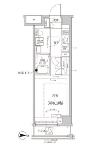 CREALpremier大島　204号室　間取り