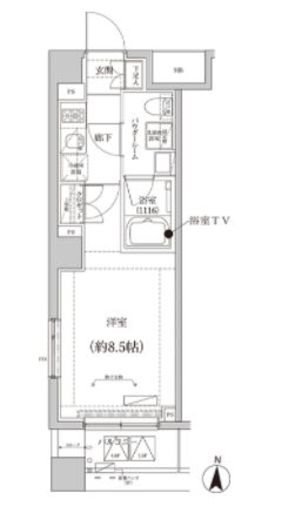 CREALpremier大島　301号室　間取り