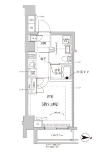 CREALpremier大島　311号室　間取り