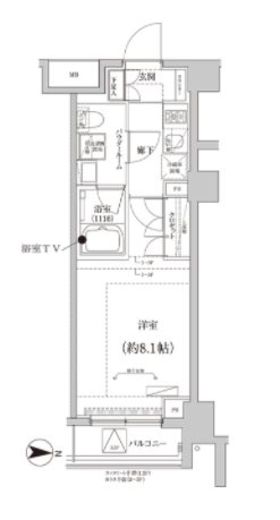CREALpremier大島　410号室　間取り