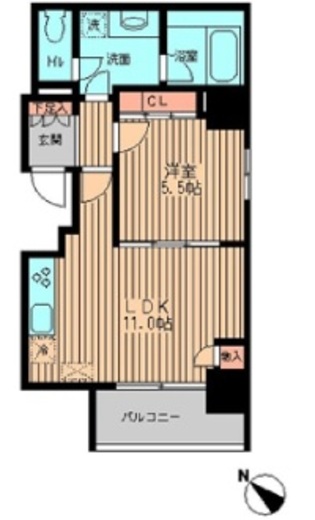 コンフォリア東日本橋　305号室　間取り