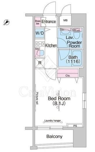 コンフォリア東日本橋　501号室　間取り